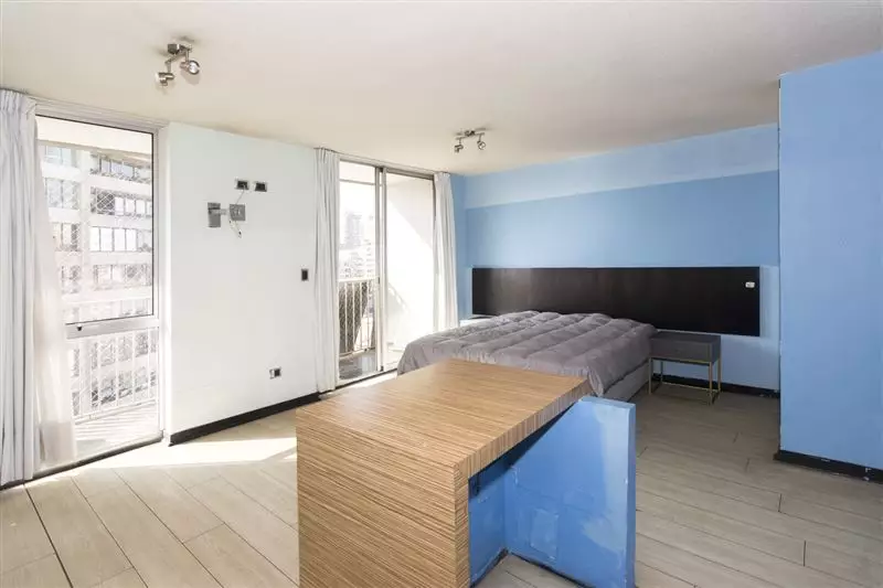 Representación de departamentos studio y de un dormitorio en zona oriente